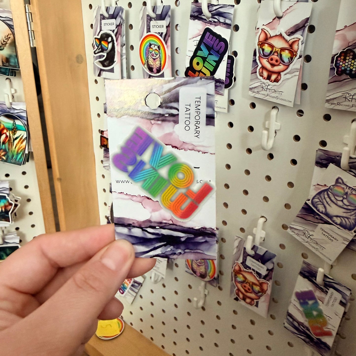 PRIDE STICKERS & MAGNETS & TEMPORARY TATTOOS