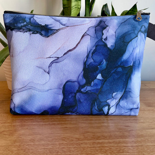 Fracture - Beauty Bag - Alcohol Ink Art Print - In Stock