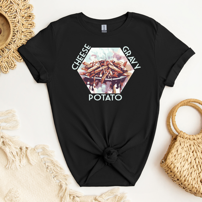Poutine Love Collection - Adult T Shirt - LEFT CHEST