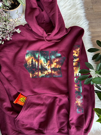 True North Strong/Prairie Strong - "Drippy" Painting - Apparel