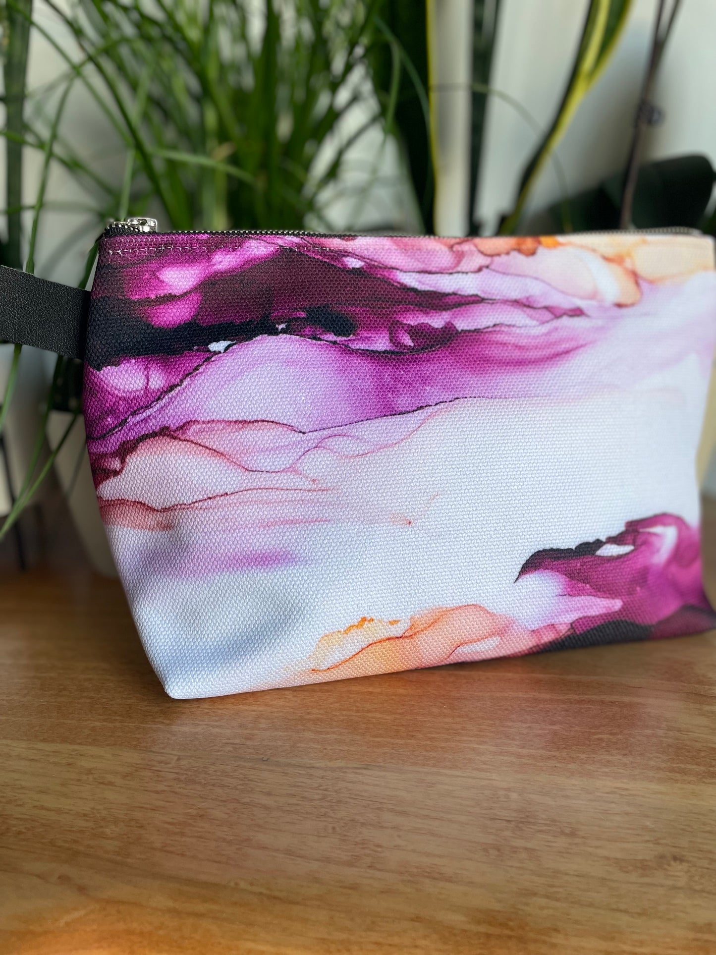 Arizona Sunset - Beauty Bag - Alcohol Ink Art Print - In Stock