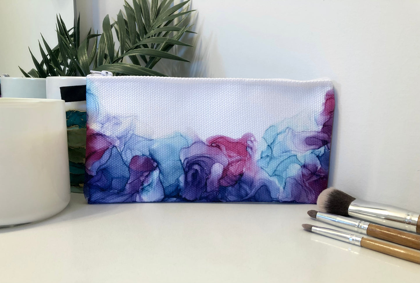 Wild Garden - Accessory Bag - Alcohol Ink Art Print - In Stock