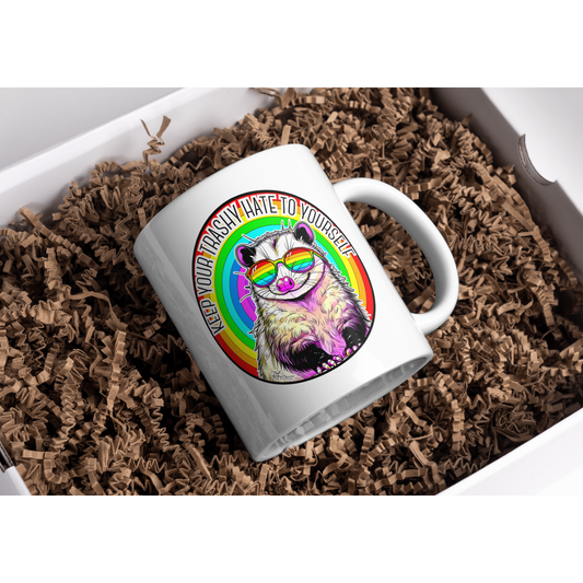 Coffee Cup/Mug - Trashy Hate Possum - Pride Collection