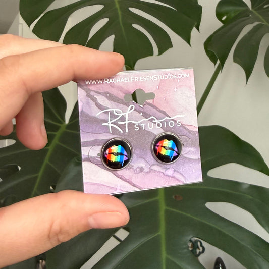 Pride Earrings - Rainbow Lips