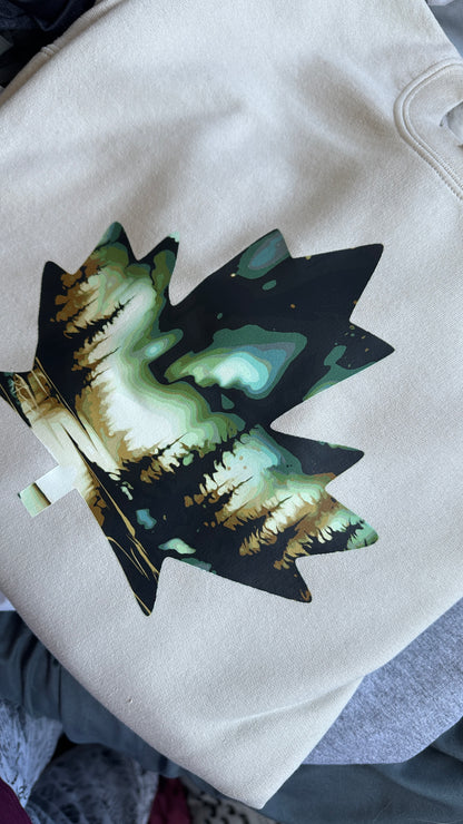 Canada Maple Leaf - "Monsoon Skies 2.0" Painting - Apparel