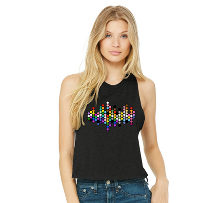 Adult Unisex "Cropped" Tank Top - Dots - Pride Preorder