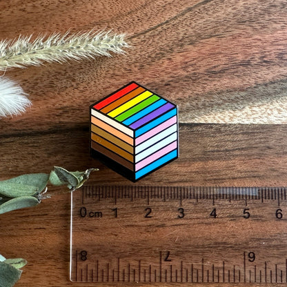 Pride Pin - Cube Thing