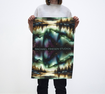 Kitchen Towel/Dish Towel/Tea Towel - Monsoon Skies - Doubled
