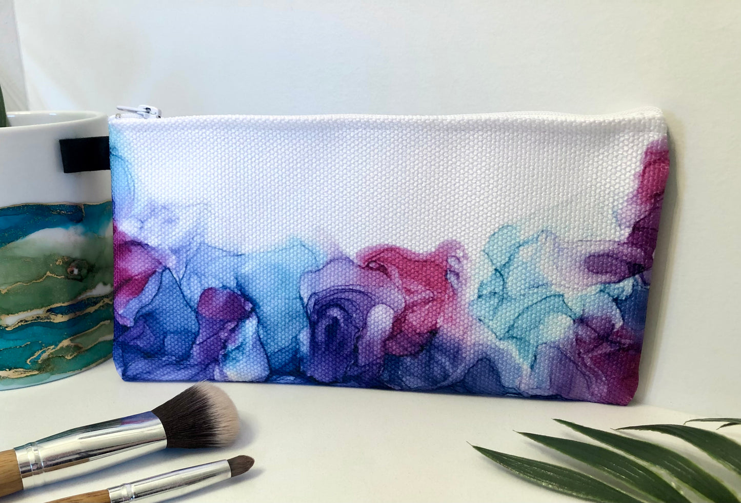 Wild Garden - Accessory Bag - Alcohol Ink Art Print - In Stock