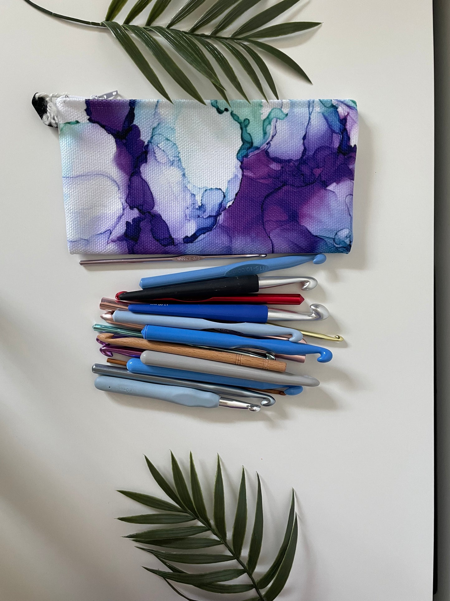 Jasmine - Accessory Bag - Alcohol Ink Art Print - In Stock