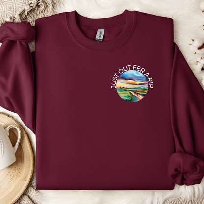 Just Out Fer A Rip Sweatshirt - Preorder/Made to Order