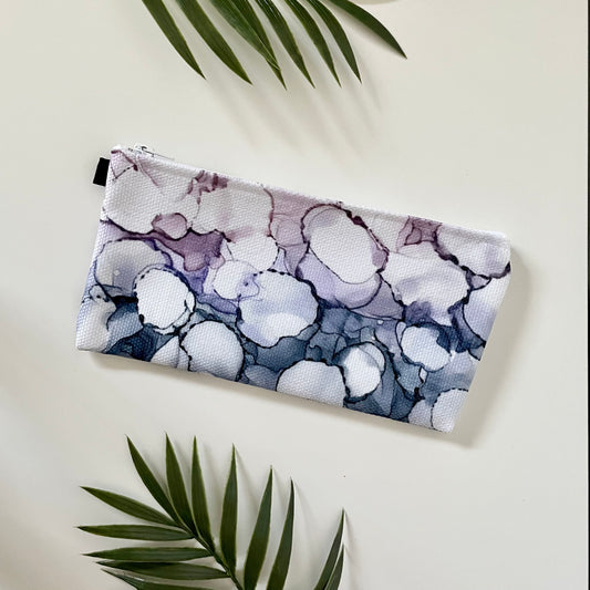 Aurelia Aurita - Abstract - Accessory Bag - Alcohol Ink Art Print - In Stock