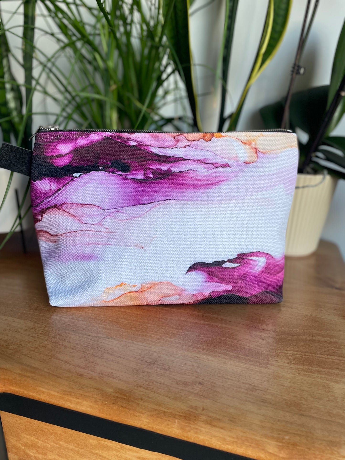 Arizona Sunset - Beauty Bag - Alcohol Ink Art Print - In Stock