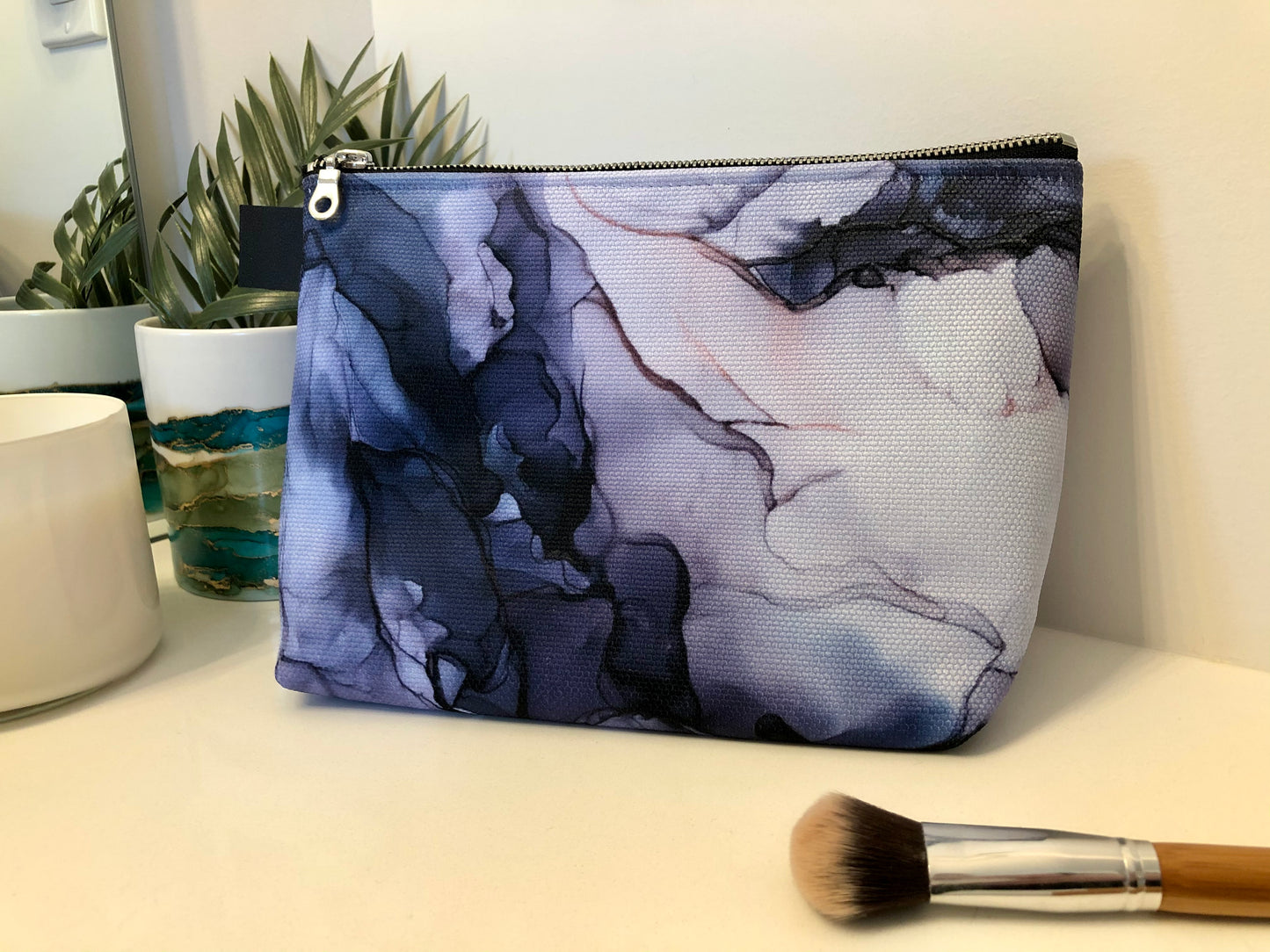 Fracture - Beauty Bag - Alcohol Ink Art Print - In Stock