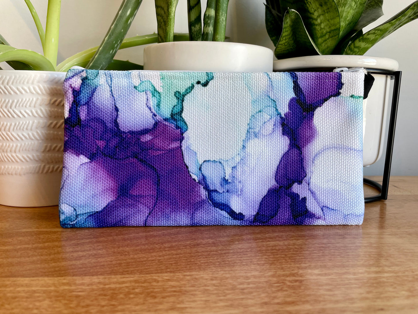 Jasmine - Accessory Bag - Alcohol Ink Art Print - In Stock