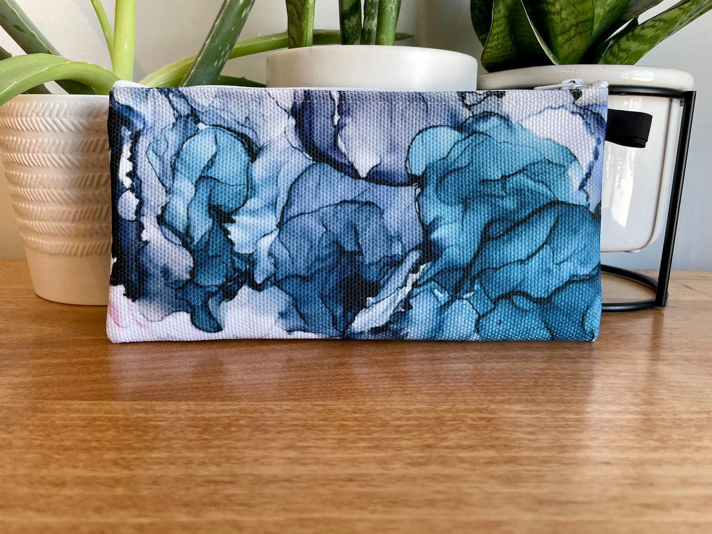 Gardenia - Accessory Bag - Alcohol Ink Art Print - In Stock