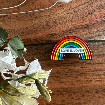 Pride Pin - Rainbow - Love is Love