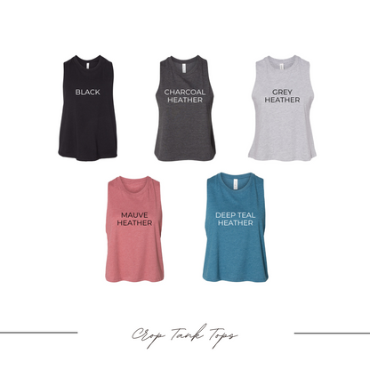 Adult Unisex "Cropped" Tank Top - Bright Hearts - Pride Preorder