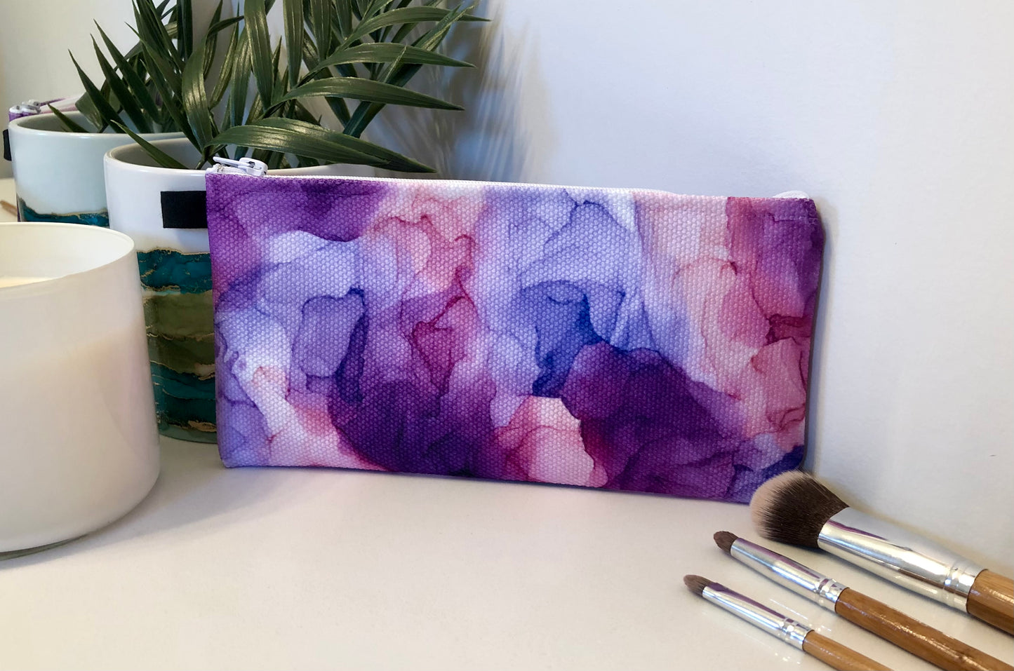 Bouquet - Accessory Bag - Alcohol Ink Art Print - In Stock