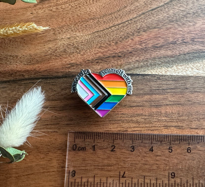 Pride Pin - Heart - You Are Safe With Me
