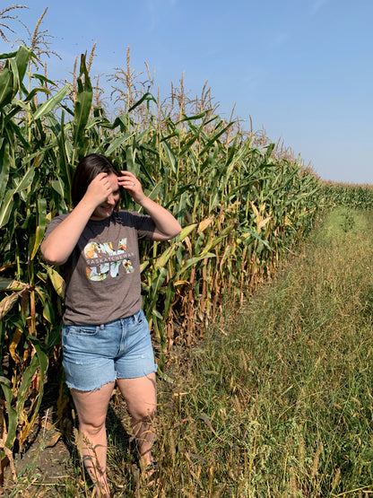 The Vault Collection - Brown Heather T-shirt - SK Saskatchewan