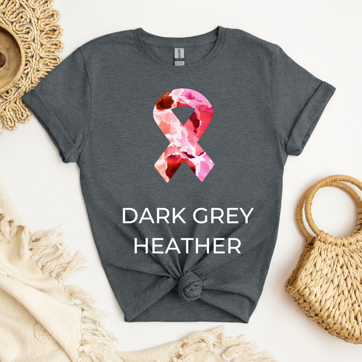Pink Ribbon Apparel For Breast Cancer - Adult T-Shirt