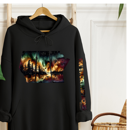 True North Strong/Prairie Strong - "Drippy" Painting - Apparel