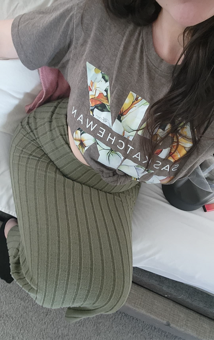 The Vault Collection - Brown Heather T-shirt - SK Saskatchewan