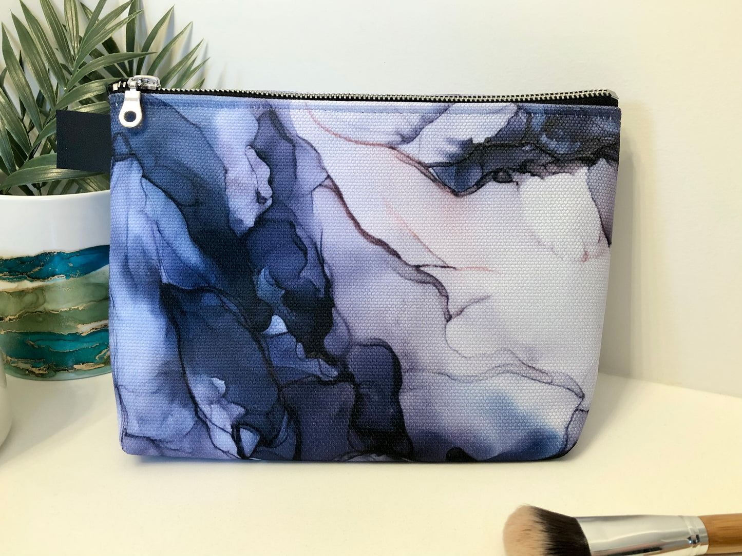 Fracture - Beauty Bag - Alcohol Ink Art Print - In Stock