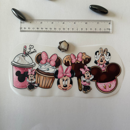 Clearance Transfers - Cups - MNM pink candy