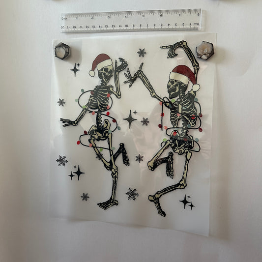 Clearance Transfers - frolicking skeletons