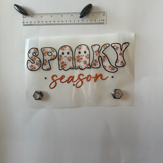 Clearance Transfers - spooky season w floral ghosts