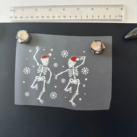 Clearance Transfers - small dancing skeletons
