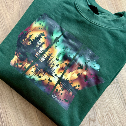 True North Strong/Prairie Strong - "Drippy" Painting - Apparel