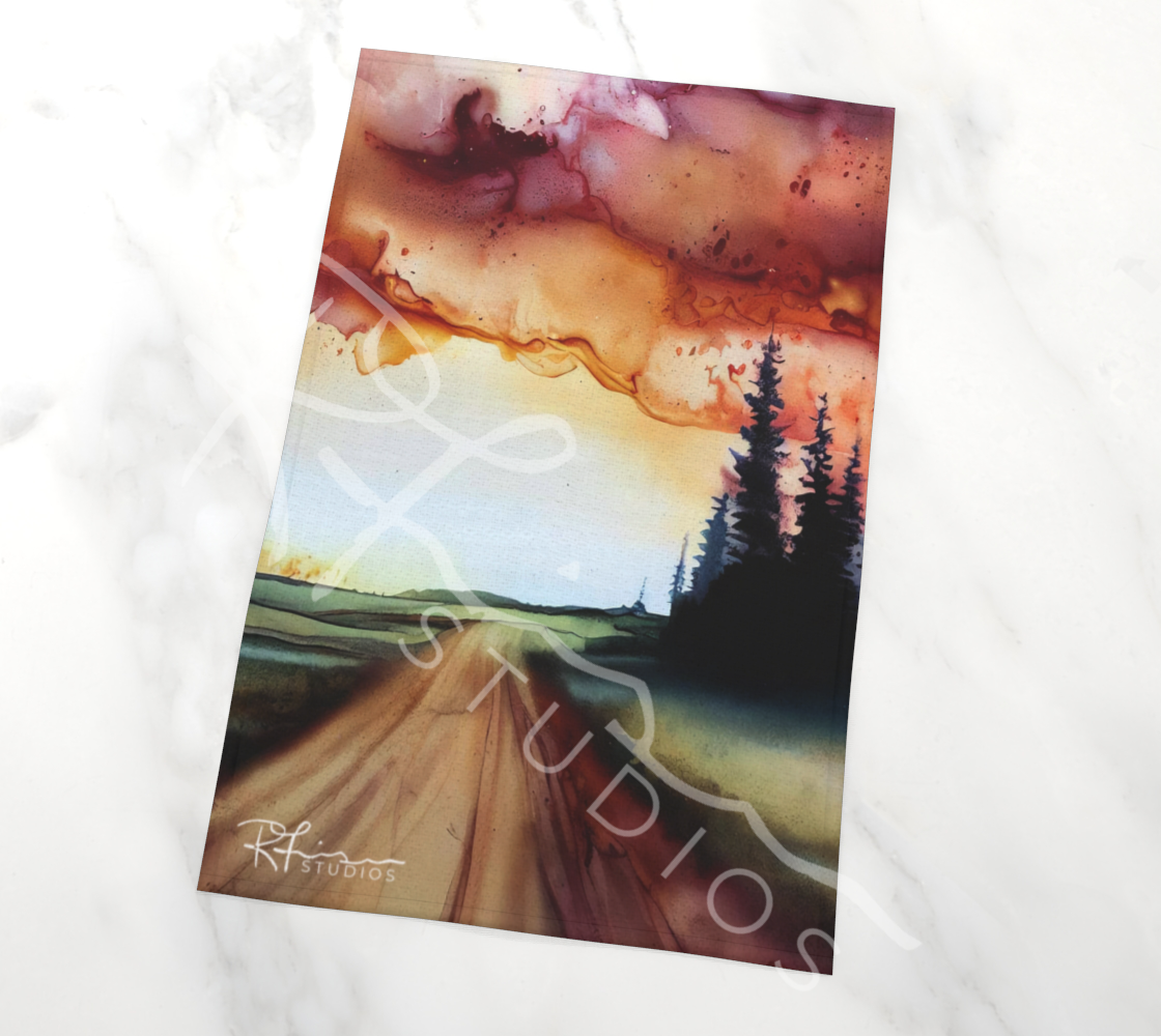 Dish Towel/Tea Towel/Kitchen Towel - Auburn Skies - IN STOCK