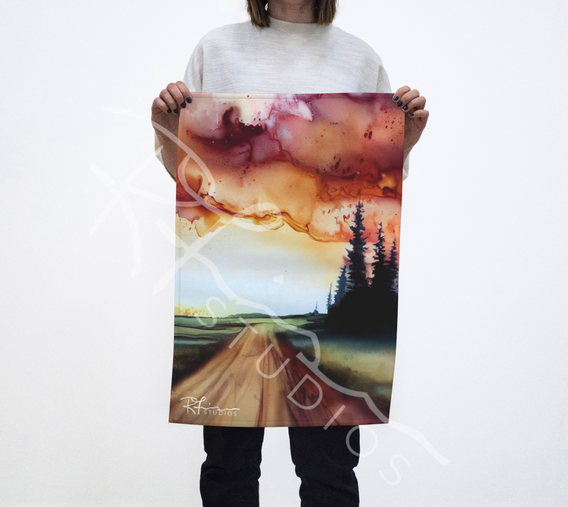 Dish Towel/Tea Towel/Kitchen Towel - Auburn Skies - IN STOCK