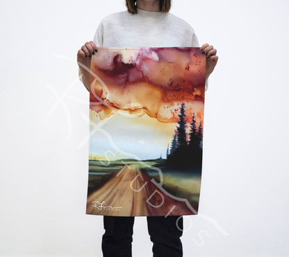 Kitchen Towel/Dish Towel/Tea Towel - Auburn Skies
