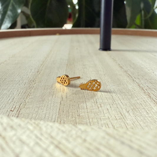 Pineapple Stud Earrings - Hypoallergenic Surgical Stainless Steel