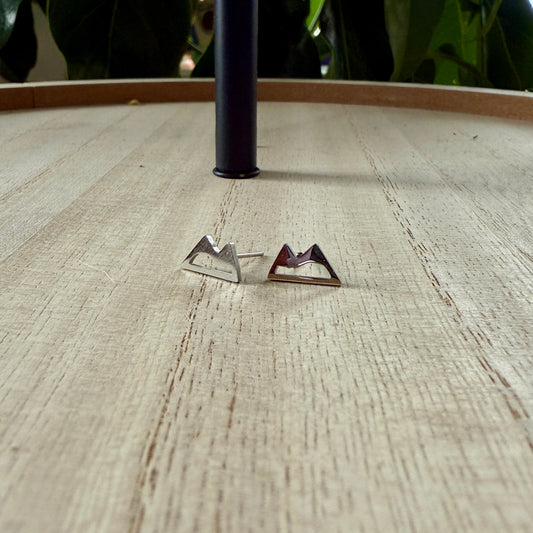 Mountain Stud Earrings - Hypoallergenic Surgical Stainless Steel
