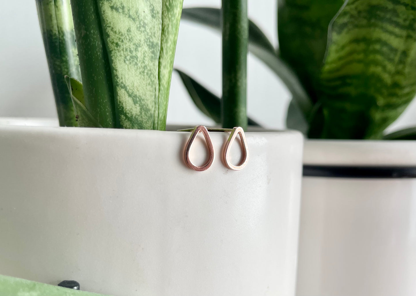 Tear-Drop Stud Earrings - Hypoallergenic Surgical Stainless Steel