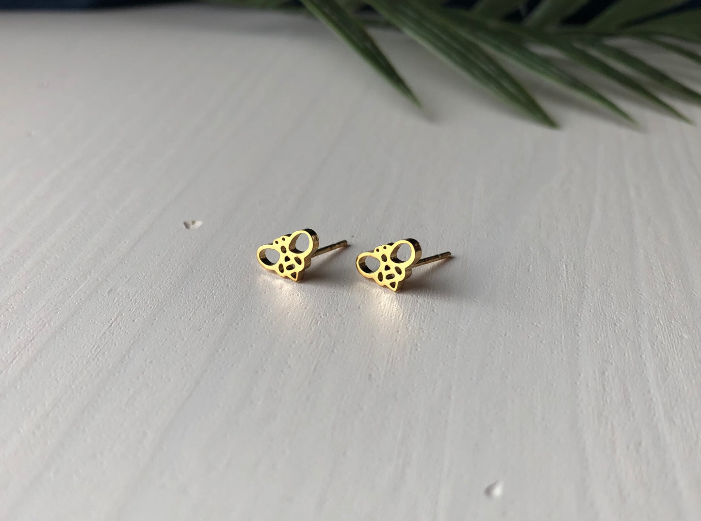 Bee Stud Earrings - Hypoallergenic Surgical Stainless Steel