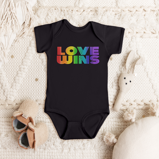 Pride Preorder - Infant/Onesie/Diaper Shirt/Baby - LOVE WINS