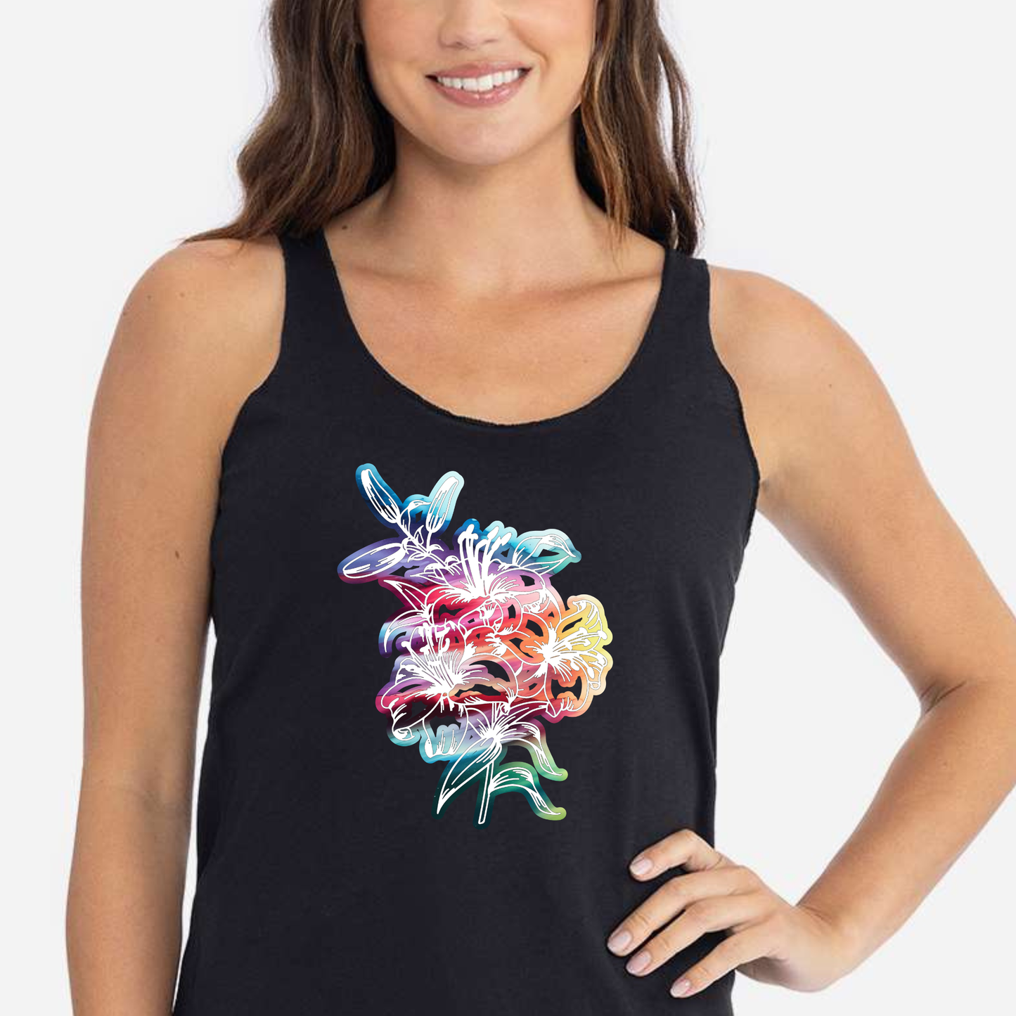 Tank Top - Rainbow Lilies - Pride Collection