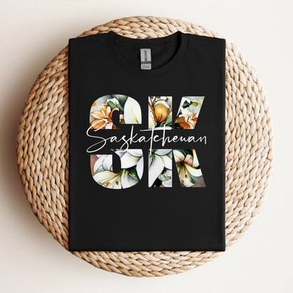 The Vault Collection - SK SASKATCHEWAN *Script* on Black - T-shirt, Sweatshirt and Hoodie - Preorder/Made to Order