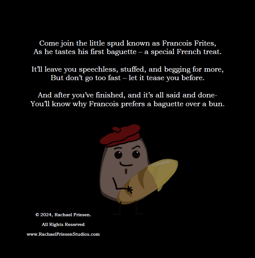 Francois Frites Really Loves His Baguette - Preorder *NOT A CHILDREN'S BOOK*
