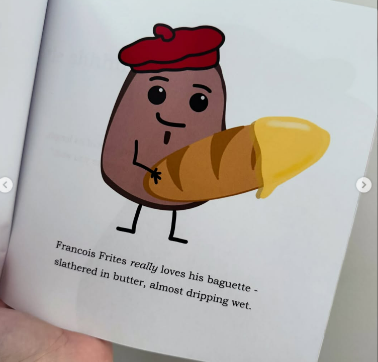 BOOK - Francois Frites Really Loves His Baguette *NOT A CHILDREN'S BOOK*
