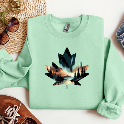 Canada Maple Leaf - "Sienna Glow 2.0" Painting - Apparel