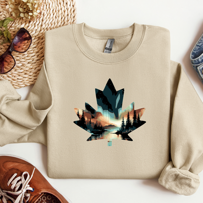 Canada Maple Leaf - "Sienna Glow 2.0" Painting - Apparel
