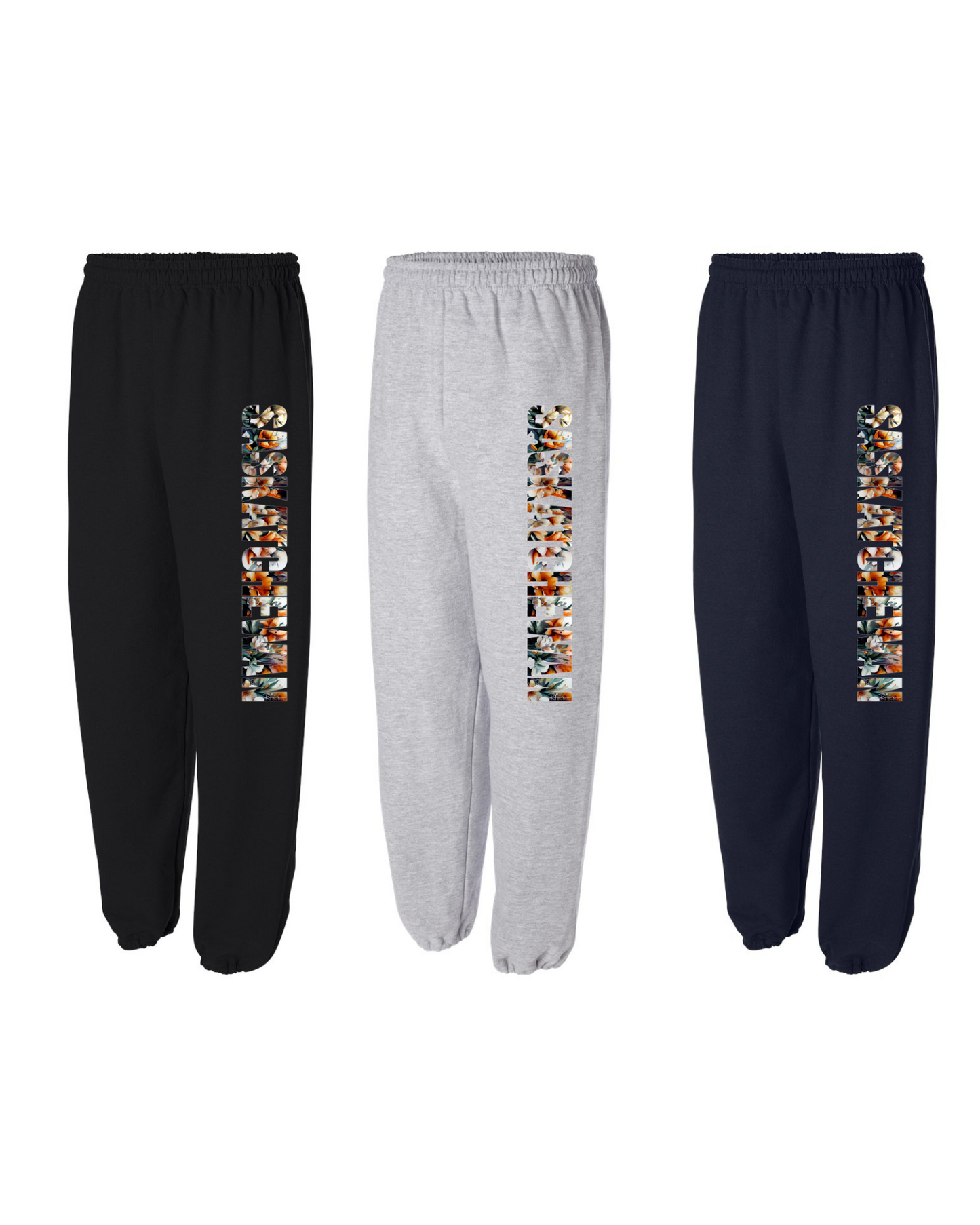 Saskatchewan Floral - SweatPANTS - Adult Sizes - Preorder