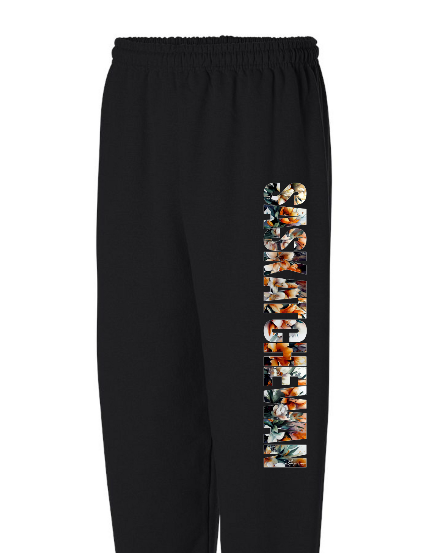 Saskatchewan Floral - SweatPANTS - Adult Sizes - Preorder